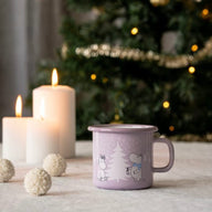 Muurla Enamel Moomin Mug Snowfall Lilac 2.5DL