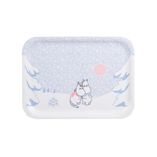 Muurla Moomin Rectangle Tray / Let It Snow - 27-20cm