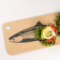 Muurla Chop and Serve Board The SalmonThe Pike 20X46cm