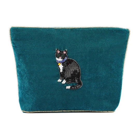 My Doris Black And White Cat Medium Pouch
