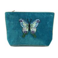 My Doris Blue Butterfly Medium Pouch