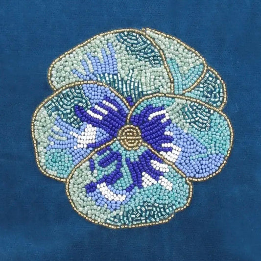 My Doris Blue Pansy Medium Pouch