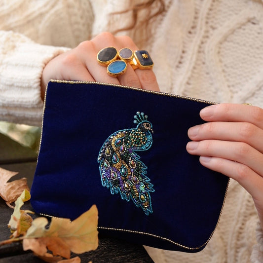 My Doris Peacock Medium Pouch