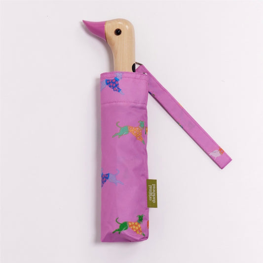 Original Duckhead Dogs In Pink Eco-Friendly Compact Duck Umbrella