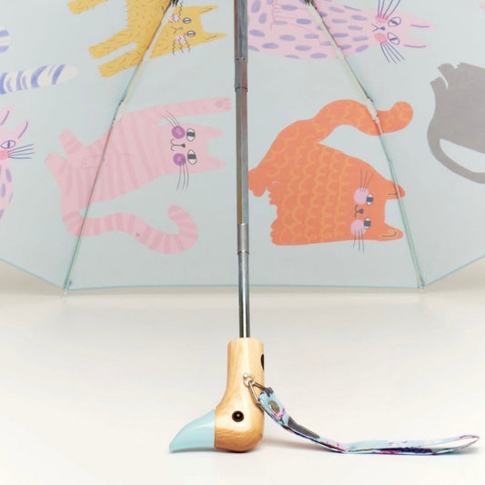 Original Duckhead Ice Arty Cats Eco-Friendly Compact Duck Umbrella