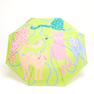 Original Duckhead Lime Arty Cats Eco-Friendly Compact Duck Umbrella