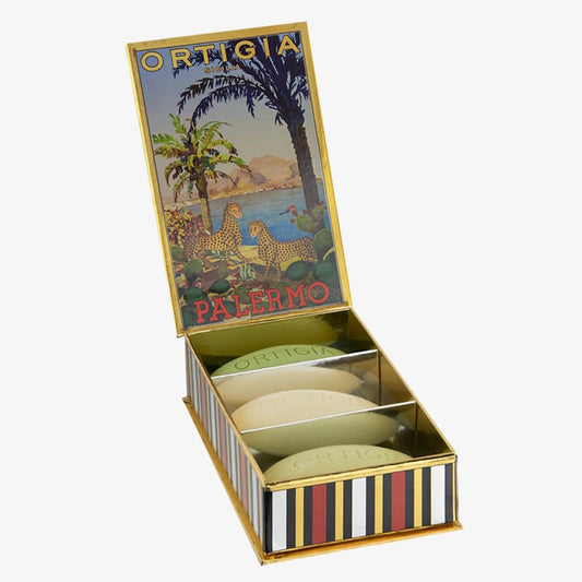 Ortigia Palermo City Box of 3 Soaps