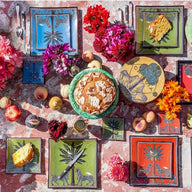 Ortigia Square Glass Mosaico Plates