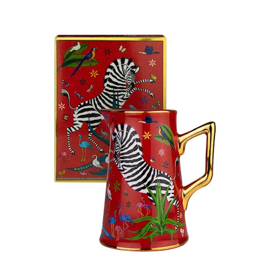 Ortigia Jungle Ceramic Jug / Corallo Red