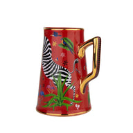 Ortigia Jungle Ceramic Jug Corallo Red