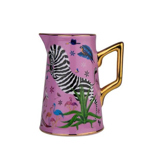 Ortigia Jungle Ceramic Jug / Pink