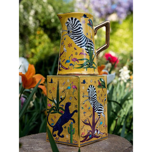 Ortigia Jungle Ceramic Jug Sahara Yellow
