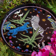 Ortigia Jungle Round Grandissimo Tray Black Diameter 55cm