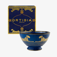 Ortigia Large Blue Gattopardo Spotty Ceramic Bowl