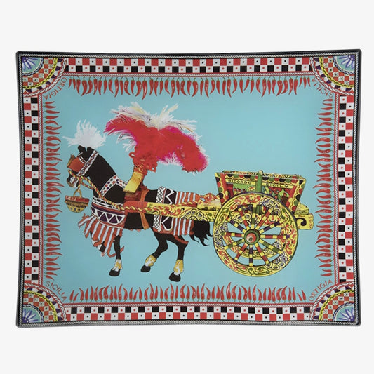 Ortigia Rectangle Glass Plate 25 X 20 cm / Carretto