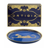 Ortigia Spotty Small Oval Dish in Blue
