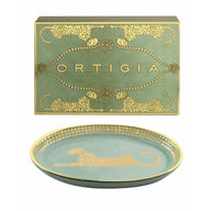 Ortigia Spotty Small Oval Dish in Green
