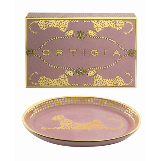 Ortigia Spotty Small Oval Dish / Pink