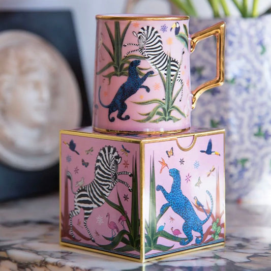 Ortigia Tazza Ceramic Mug in Pink