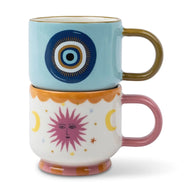 Paddywax A Dopo Espresso Cups Set of 2 Eye and Sun