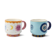 Paddywax A Dopo Espresso Cups Set of 2 Eye and Sun