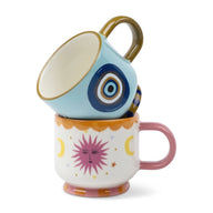 Paddywax A Dopo Espresso Cups Set of 2 Eye and Sun