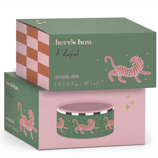 Paddywax A Dopo Round Ceramic Dish / Tiger