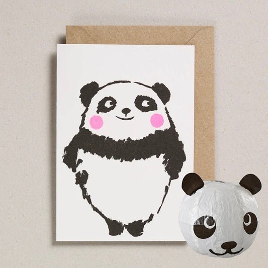 Petra Boase Panda Paper Balloon Card