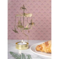 Pluto Design Rotary Candle Holder Hummingbird Gold H16cm X D6.5cm