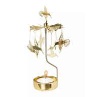 Pluto Design Rotary Candle Holder Hummingbird Gold H16cm X D6.5cm