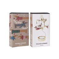 Pluto Design Rotary Candle Holder Jolly Dog Gold H16cm X D6.5cm