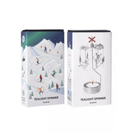 Pluto Design Rotary Candle Holder Up North Silver H16cm X D6.5cm