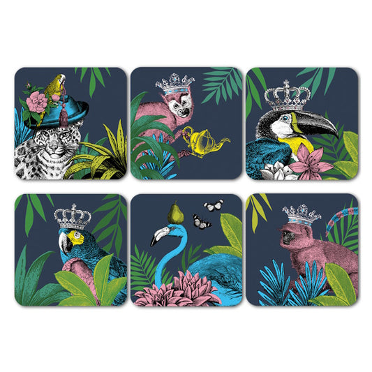 Repeat Repeat Jungle Square Coasters