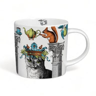 Repeat Repeat Menagerie Cat Bone China Mug White