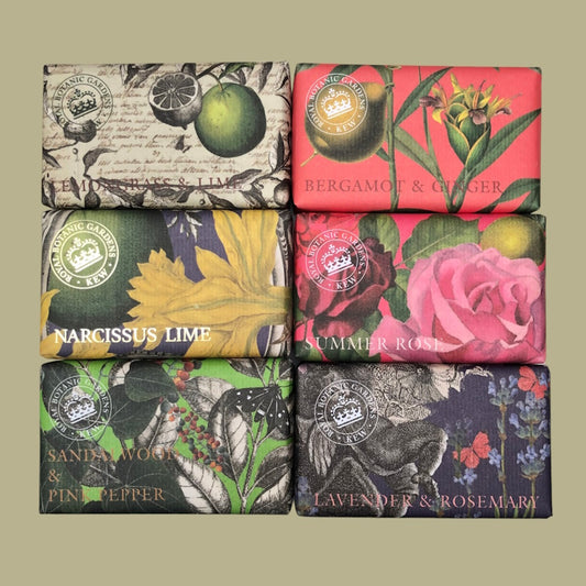 Royal Botanic Gardens Kew Soaps / Floral Set of 3 by The English Soap Company