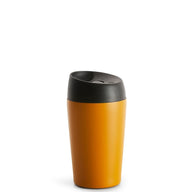 Loke double walled travel mug with locking function in yellow H15cm 24cl by Sagaform