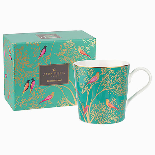 Sara Miller Chelsea Green Birds Mug