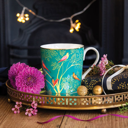Sara Miller Chelsea Green Birds Mug