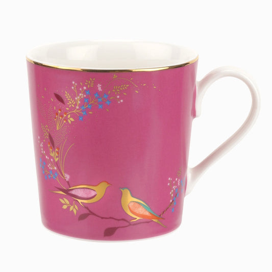 Sara Miller Chelsea Pink Bird Mug