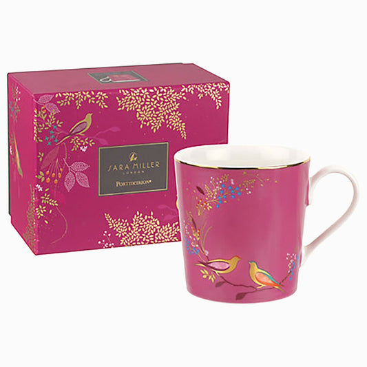 Sara Miller Chelsea Pink Bird Mug