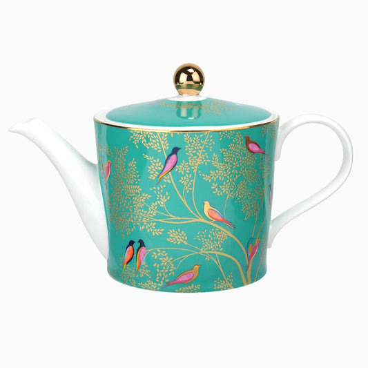 Sara Miller Green Birds Teapot