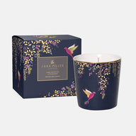 Sarah Miller Navy Hummingbird Amber, Orchid & Lotus Blossom Scented Candle