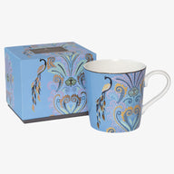 Sara Miller Peacock Filigree Mug