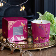 Sarah Miller Pink Birds Sandalwood, Cardamon & Oud Scented Candle