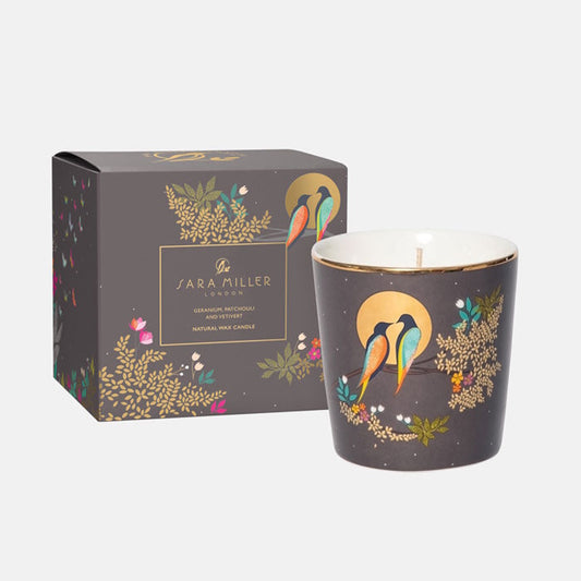 Sara Miller Birds In Moon Geranium, Patchouli & Vetivert Scented Candle