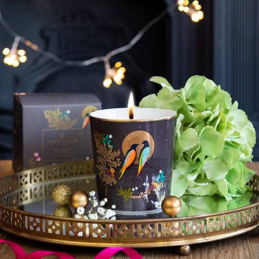 Sara Miller Birds In Moon Geranium, Patchouli & Vetivert Scented Candle
