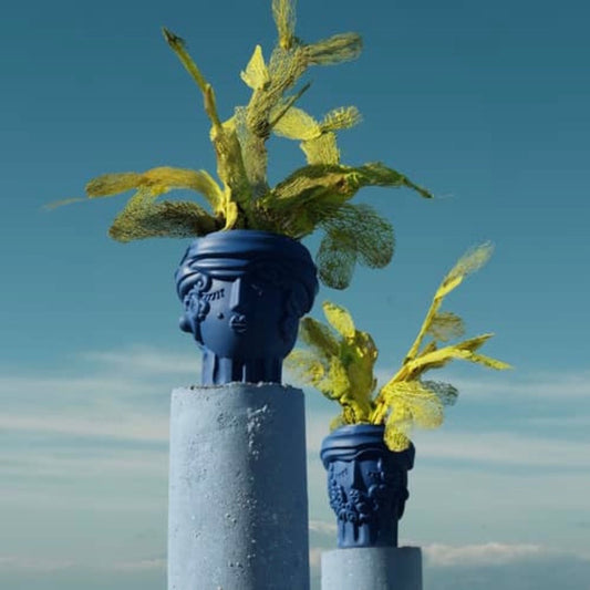 Seletti Blue Terracotta Vase Women