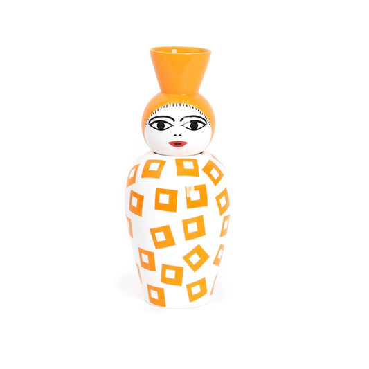 Seletti Canopie Amina Porcelain Vase With Bowl Cover