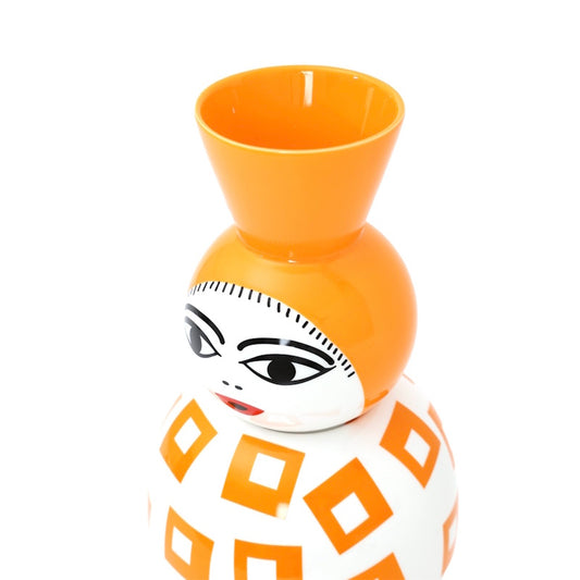 Seletti Canopie Amina Porcelain Vase With Bowl Cover