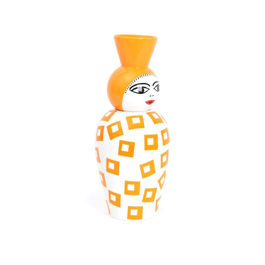 Seletti Canopie Amina Porcelain Vase With Bowl Cover